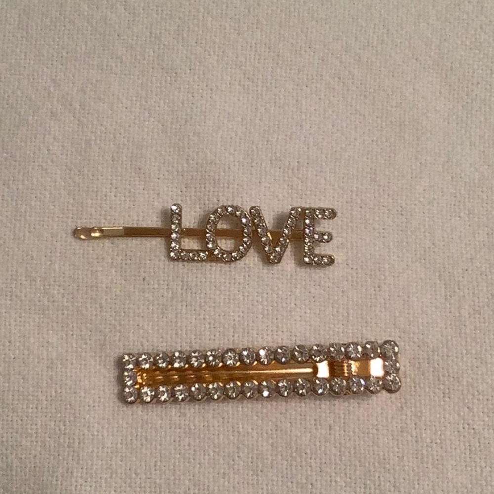 Rhinestone hair clips